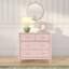 Commode Dolly à 4 tiroirs, rose fleuri-388785932