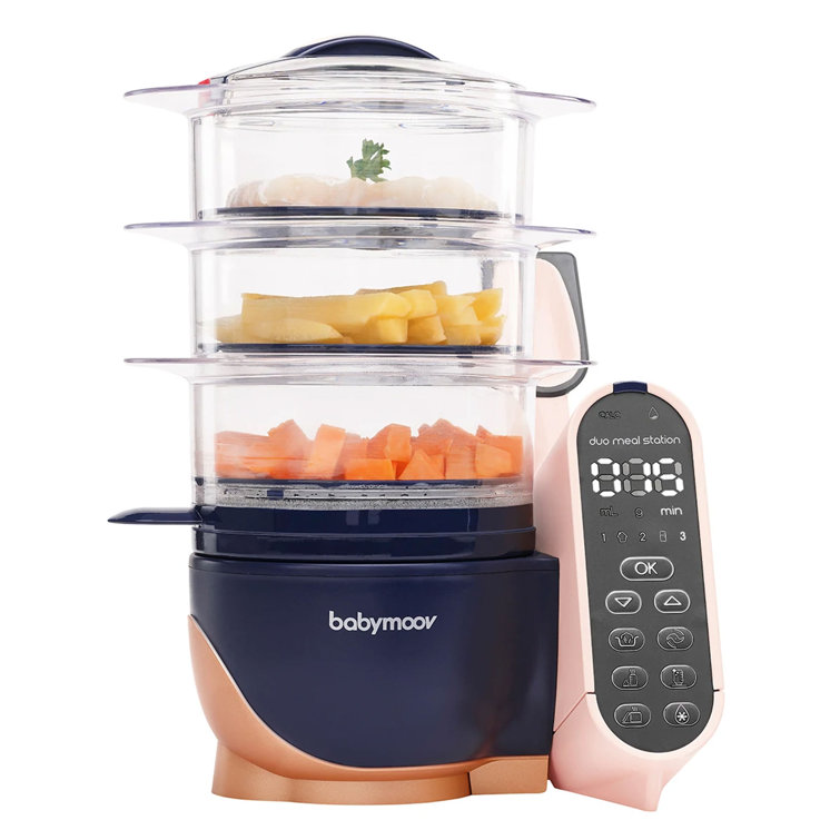 Babymoov Duo Meal Station 6 in 1 Food Processor with Steam Cooker