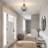 3-light Vintage Semi Flush Mount