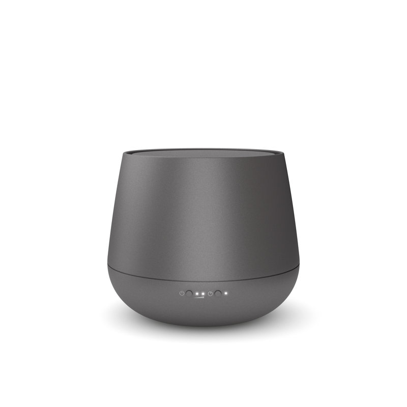 Diffuseur d'huiles essentielles Julia, Gris, H 4,5 po x l 5,3 po x P 5,3 po