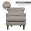 Fauteuil l 32 po capitonné en lin-831465435