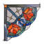 Panneau de fenêtre en verre Tiffany Roseheart