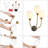 Breeana 3-Light Black/Brass Wall Sconce