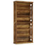 Bibliothèque classique en bois, tablettes élégantes, bibliothèque autoportante robuste