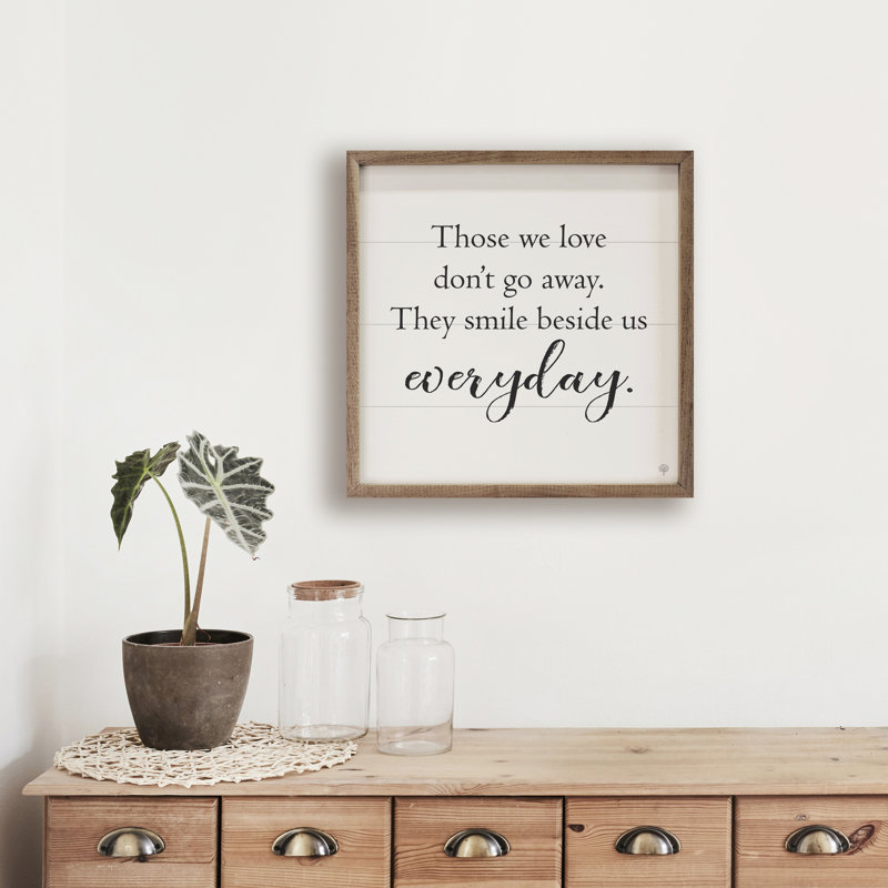 Those We Love White, 8" W x 8" H