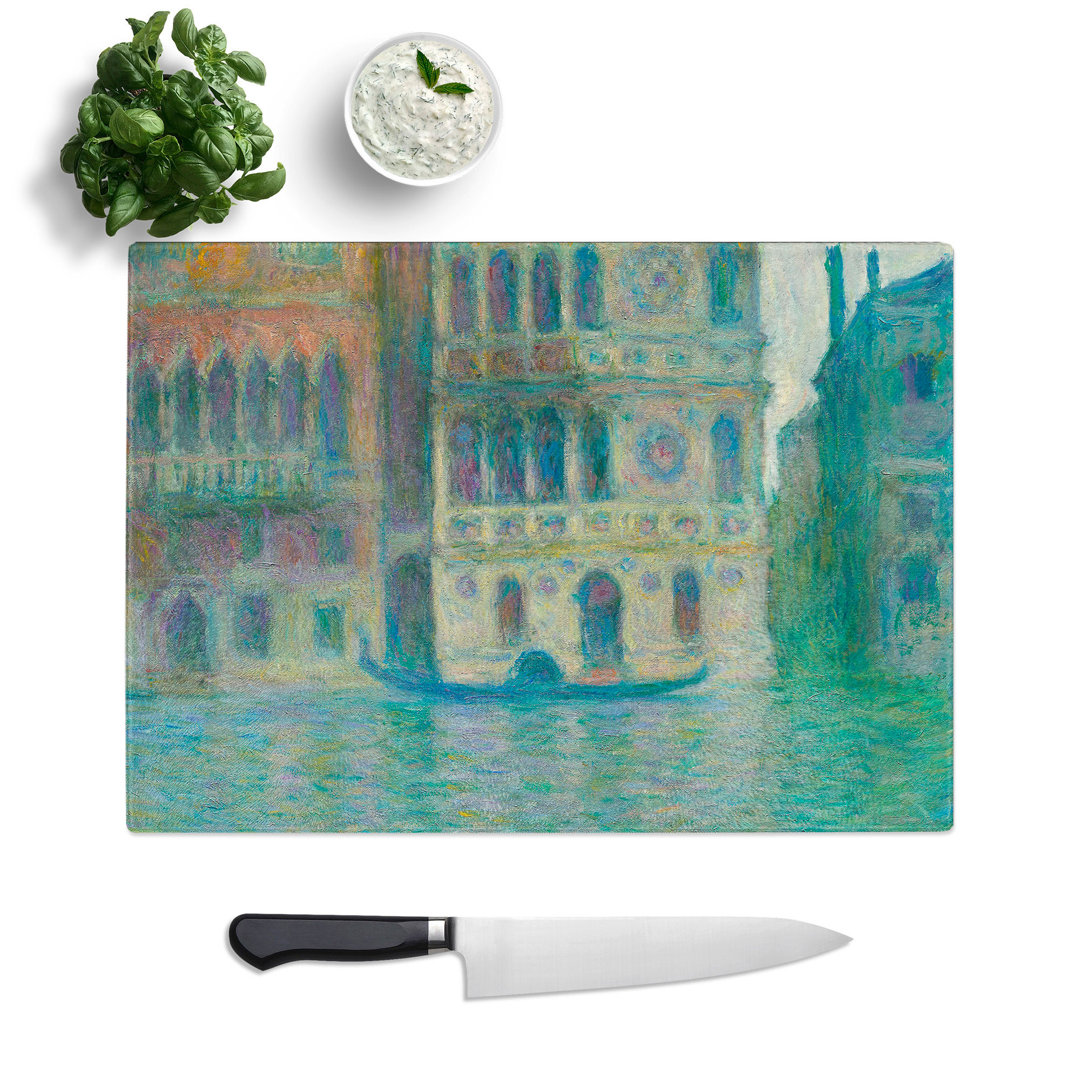Venice, Palazzo Dario by Claude Monet Chopping Board