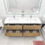 Ensemble de meuble-lavabo double mural 72 po Freidin-1250253820