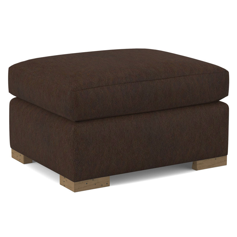 Square Ottoman, Applause Choco Suisse, Weathered Gray