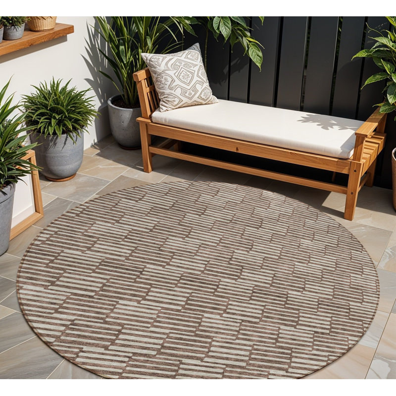 Tapis d'intérieur rond 8 po