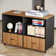 Forris L-Shaped Metal Base Executive Desk