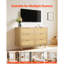 Commode 6 tiroirs en rotin