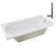 Baignoire de trempage en acrylique 72 po x 36 po, drain inclus-97545257