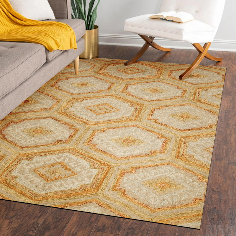 Hand Tufted Wool Geometric Area Rug