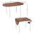 Zaiah Oval Solid Wood Writing Desk