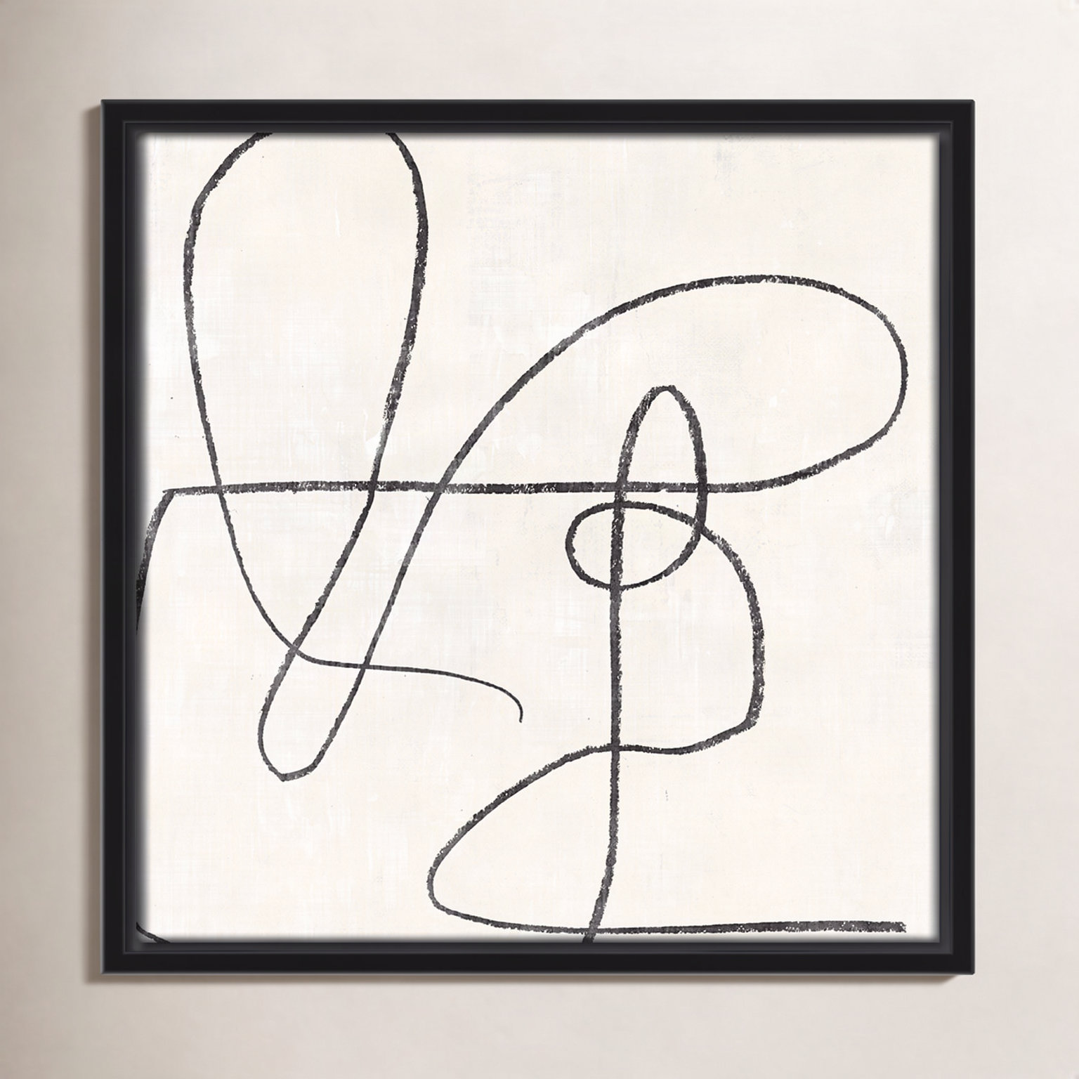 Juxtaposing, 13.5" H x 13.5" W, Black