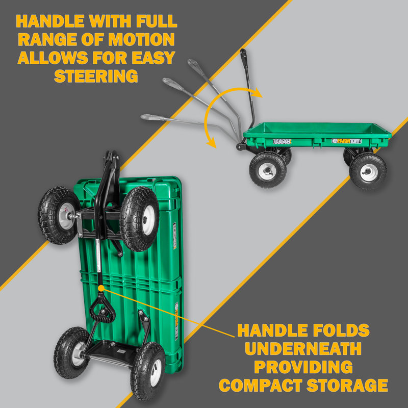 39'' H x 22'' W Utility Cart with Wheels