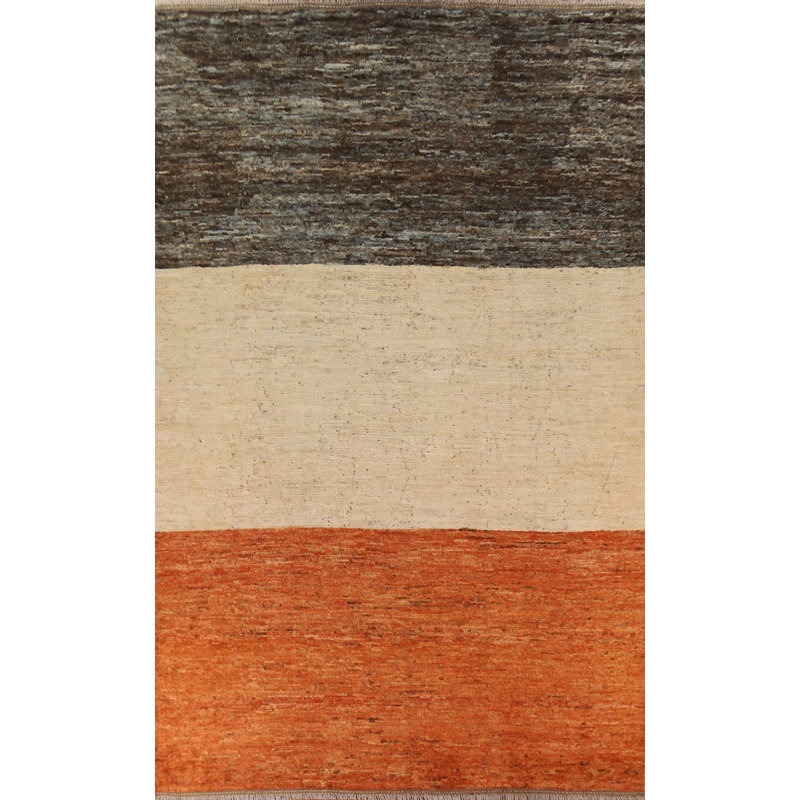 One-of-a-Kind Rectangle 10'1" X 13'7" New Age Wool Area Rug in