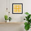 «Mid-Century Flowers Papier peint Vintage Yellow» par Hutton Wood, reproduction d'art encadrée-117266059-117266060