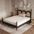 Queen Platform Bed with Headboard-1112058907