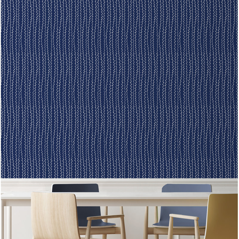 Panneau de papier peint Croswell, L 24 po x L 48 po, Bleu