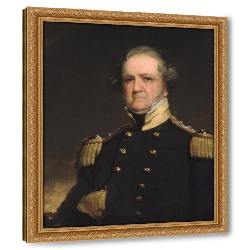 Général Winfield Scott (vers 1855), H 31 po x l 26 po x P 1,5 po