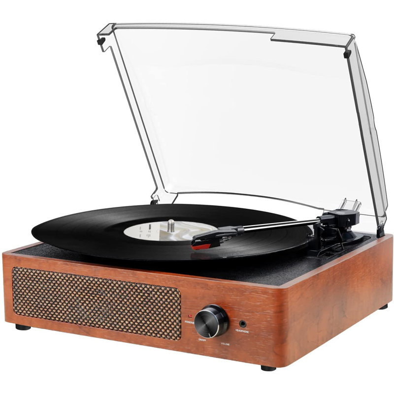 2 - Speed Turntable Decorative Record Player with Bluetooth