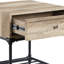 Table de bout Kd Structure en chêne et gris sable pour un décor polyvalent
