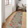 Tawann Machine Washable Floral Farmhouse Area Rug with Non-Slip Backing for Living Room, Dining Room, Bedroom