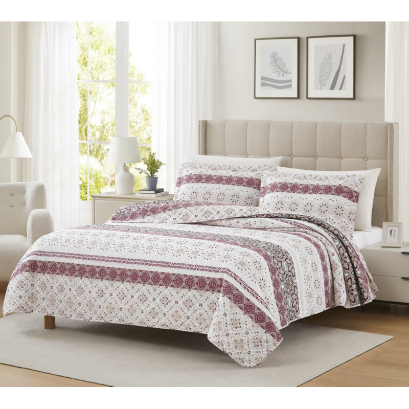 Hudson Geometric Shapes Quilt, Queen Quilt + 2 Standard Shams