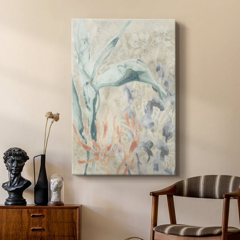 Océan dentelle I - galerie Cavas sur mesure, H 18 po x l 12 po