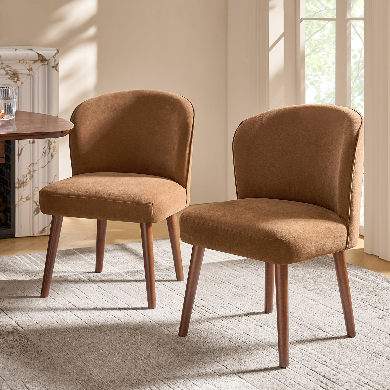 Davia Dining Chair, Caramel