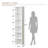 Jaley 71.5"H,Modern Storage 6-Tier Bookshelf-1008181460