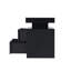 Ensemble de 2 tables de chevet DEL avec 2 tiroirs en tissu et éclairage intégré, noir-711833711