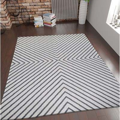 Pimm Geometric Cotton Hand Woven Area Rug