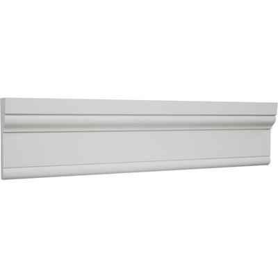 WM520 - 3 1/2 in. H x 1 1/16 in. P x 96 in. L, TrueCraft PVC Adams Casing Moulding, White