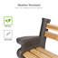 Bancs classiques avec dossier et accoudoirs - Bois et vis non inclus-1488870858