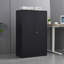Armoire de rangement en métal avec portes verrouillables et tablette réglable-772678263