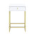 1-Drawer Side Table White Coffee Table Modern Coffee Table