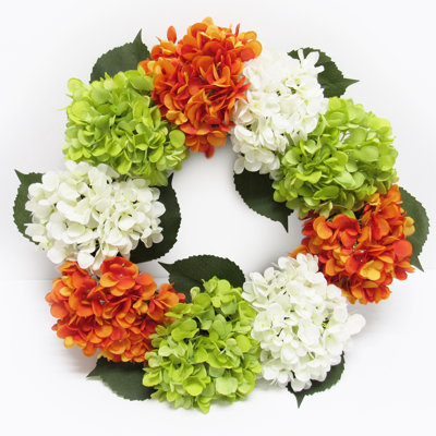 Couronne de fleurs en hortensia 20 po