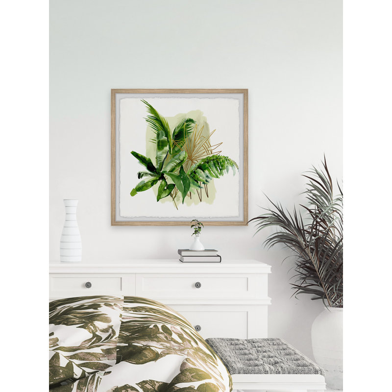 «Flawless Tropical Leaves», reproduction encadrée