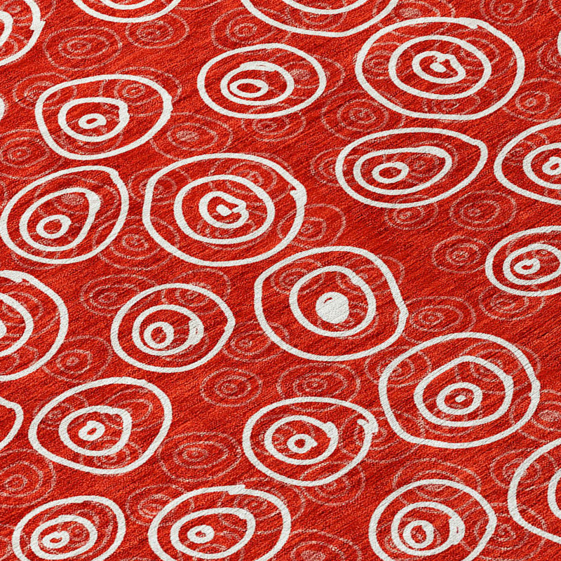 Washable Geometric Indoor / Outdoor Rug, Rectangle 10' x 14'