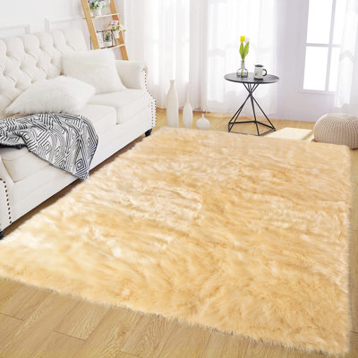 Kovacev Faux Sheepskin Indoor Rug