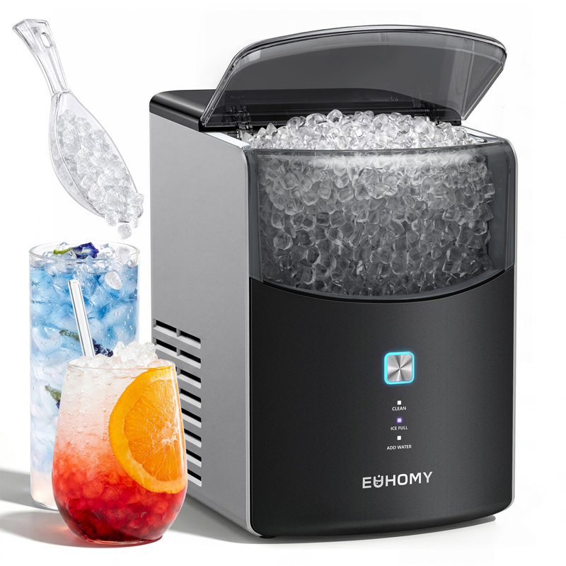Euhomy 27 Lbs 2 Sizes Of Bullet Ice Maker, Camping And Party Ice Maker With Handle, Kitchen Portable Ice Maker Machine With Self-Cleaning