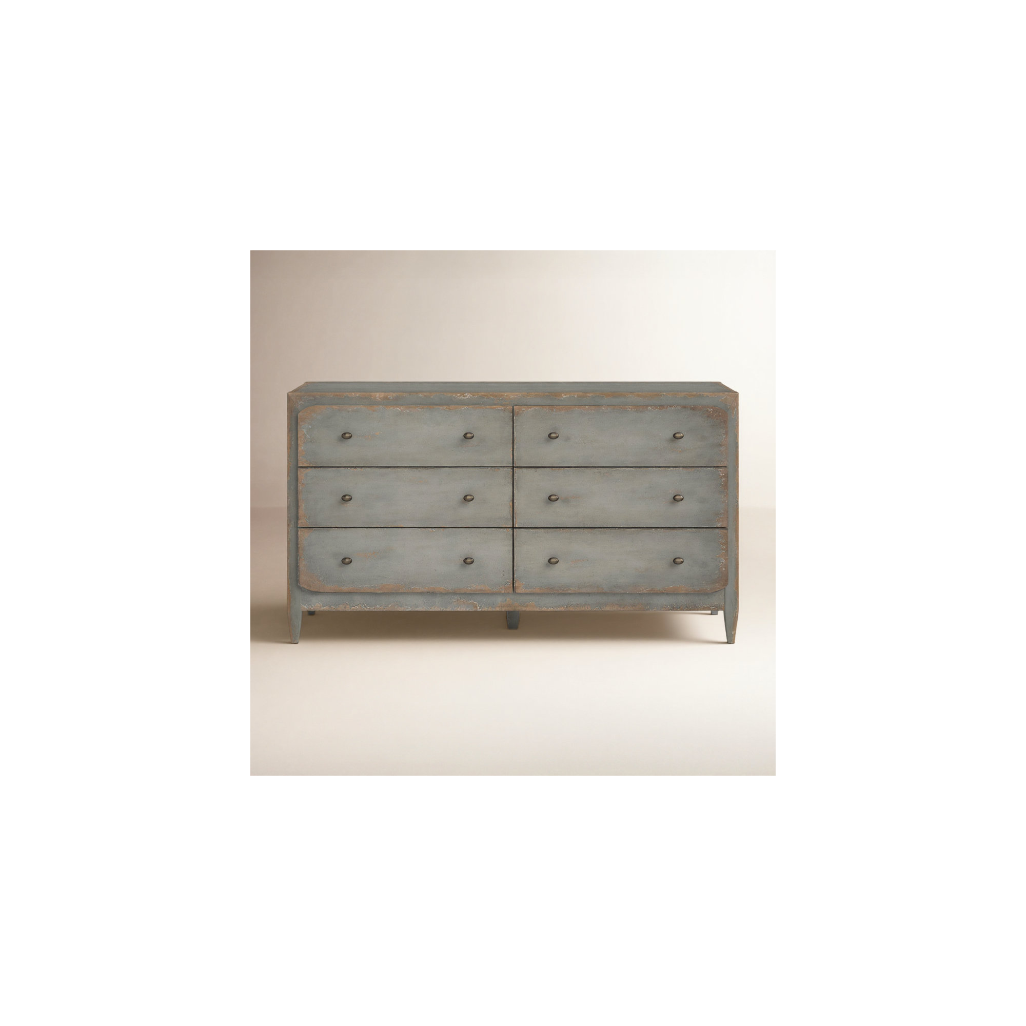 Chamberlain 6 - Drawer Dresser, Speckled Gray