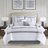 8 Piece Embroidered Comforter Set White-114529015