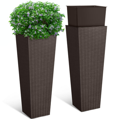 2-Piece Tapered Planter Box Set 