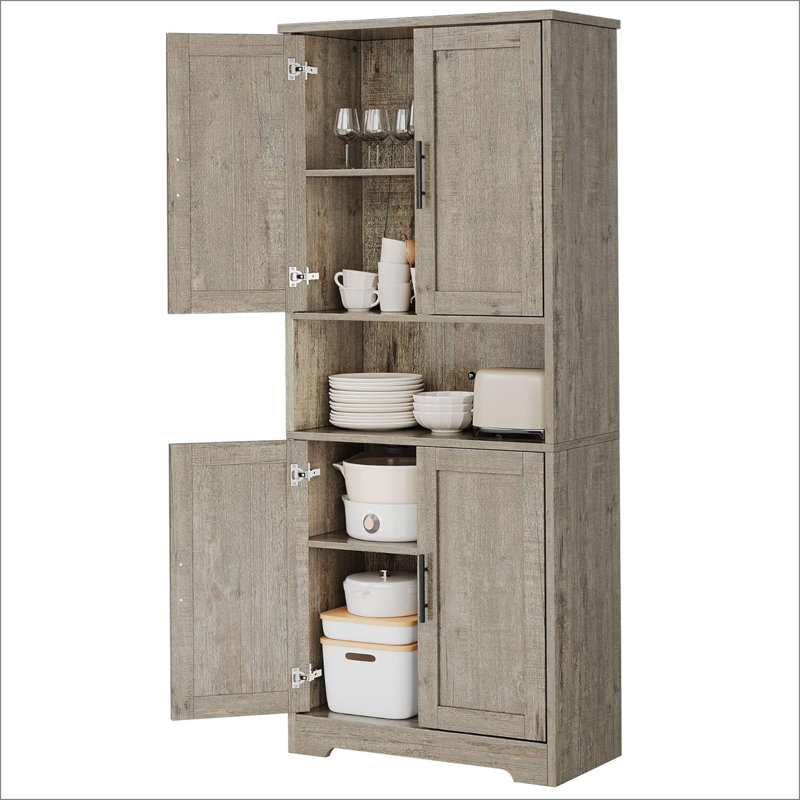 177.8cm Kitchen Pantry, Grey
