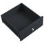 Kitchen Island With Electric Socket & Drop Leaf. Wine Storage, Side Shelf, 5-Wheeled For Efficiency Power Outlet Folding Table, Storage Cabinet - Black