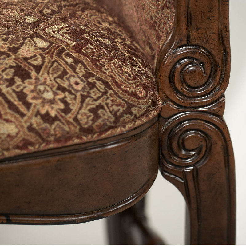 Windsor Court Upholstered Counter Stool with Solid Wood Frame