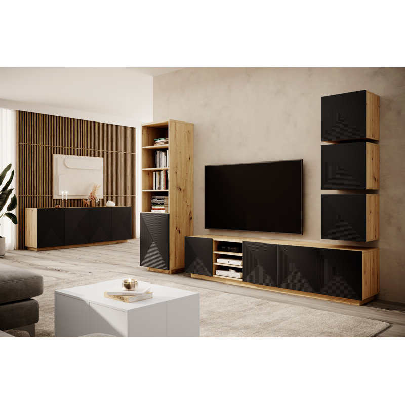 Meisel 200cm Sideboard, Artisan/Black